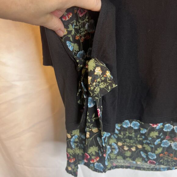 Lauren Conrad Whimsical Fairy Core Floral Under Layer Top Side Floral Ties Sz SM - Picture 5 of 11